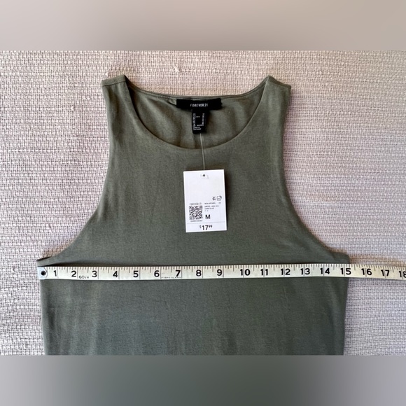 NWT! Super cute cotton sheath dress in sage. - Picture 3 of 4